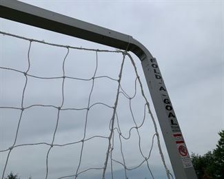Lot 1698. $250.00. Portable Fold-A-Goal 24' Soccer Net with Carry Bag