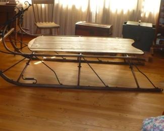   CUTTER  SLEIGH     WOULD MAKE  A NEAT  COFFEE TABLE.  A GREAT CONVERSION   PIECE ,    