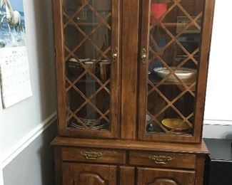 Come see this wood hutch - beautiful "as is" or you can refurbish - what a find.