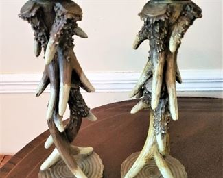 Faux Antler Candle Sticks 