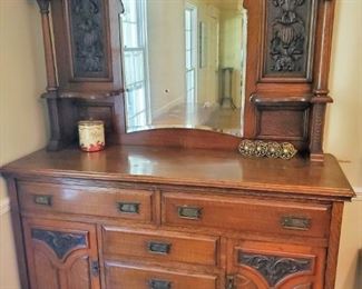 Antiques Sideboard and Hutch