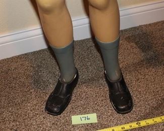 Molded socks shoes, self standing 176