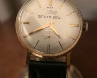 RARE 1962 GOTHAM BOWL (Nebraska vs. Miami) Waltham Wrist Watch