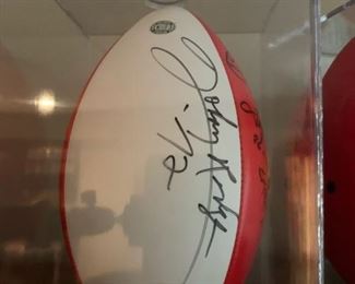 Nebraska Signed Football - ERIC CROUCH, MIKE ROZIER, JOHNNY RODGERS and more