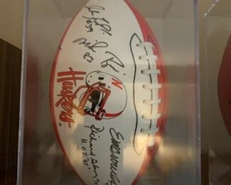 Nebraska Signed Football - ERIC CROUCH, MIKE ROZIER, JOHNNY RODGERS and more