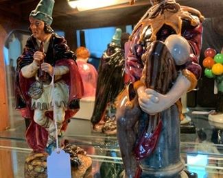 ROYAL DOULTON Pied Piper and Jester Figurines