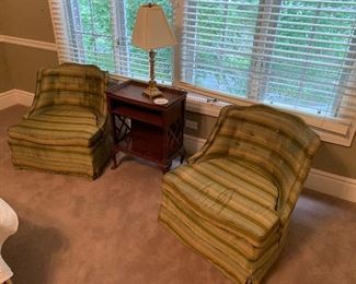Vintage green chairs 