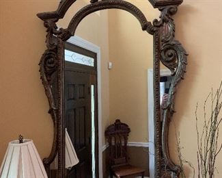 Large hall entry mirror 