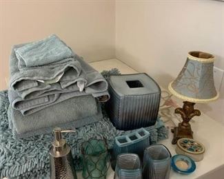 Bathroom Set with Towels, Rugs, Matching Sink Set