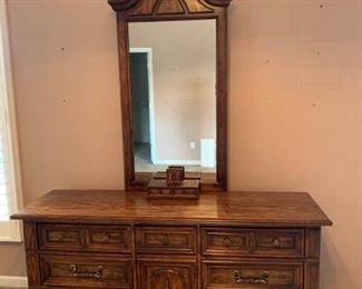 Bedroom Dresser with Mirror