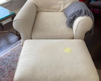 Sofa chair with ottoman