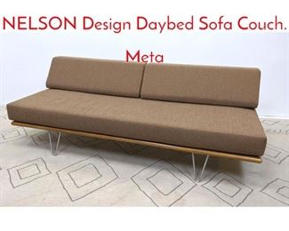 Lot 1084 MODERNICA GEORGE NELSON Design Daybed Sofa Couch. Meta