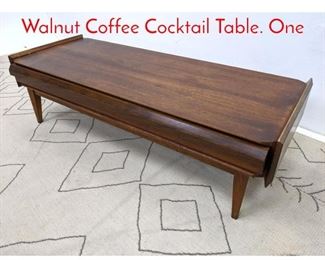 Lot 1090 Lane American Modern Walnut Coffee Cocktail Table. One 