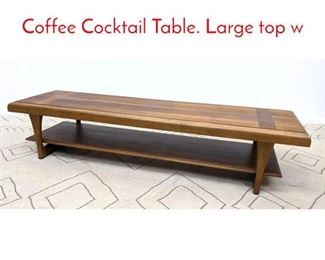 Lot 1091 LANE American Modern Coffee Cocktail Table. Large top w