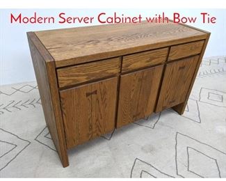 Lot 1101 CONANT BALL American Modern Server Cabinet with Bow Tie