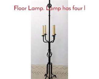 Lot 1133 Tommi Parzinger Attributed Floor Lamp. Lamp has four l