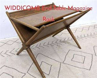 Lot 1140 ROBSJOHN GIBBINGS for WIDDICOMB End Table Magazine Rack