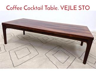 Lot 1141 Danish Modern Rosewood Coffee Cocktail Table. VEJLE STO
