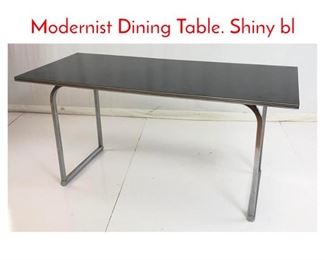 Lot 1144 GILBERT ROHDE Art Deco Modernist Dining Table. Shiny bl