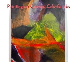 Lot 1264 MARLENE BREMER Acrylic Painting on Canvas. Colorful abs