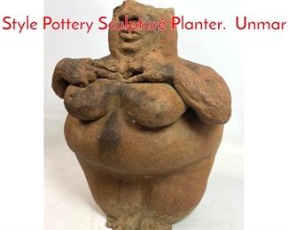 Lot 1270 FERNANDO BOTERO Style Pottery Sculpture Planter. Unmar