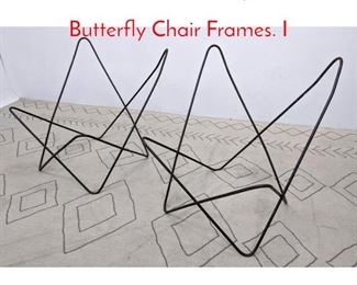 Lot 1299 Pair Knoll Hardoy Attributed Butterfly Chair Frames. I