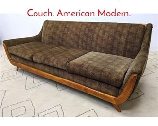 Lot 1304 Adrian Pearsall Style Sofa Couch. American Modern. 