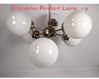 Lot 1326 Mid Century Modern Atomic Chandelier Pendant Lamp. r a