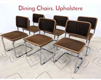 Lot 1335 Set of 4 Marcel Breuer Style Dining Chairs. Upholstere