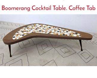 Lot 1240 Mid Century Modern Boomerang Cocktail Table. Coffee Tab