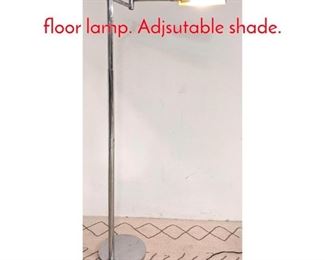 Lot 1343 Mid Century Modern Chrome floor lamp. Adjsutable shade.