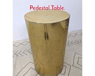 Lot 1344 Habitat Attributed Gold tone Pedestal Table. 