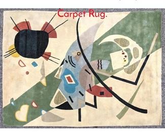 Lot 1362 10x8 Kandinsky Style Carpet Rug.