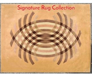 Lot 1363 10x8 Tan Geometric Haziza Signature Rug Collection 