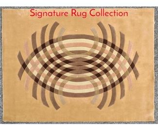 Lot 1364 10x8 Tan Geometric Haziza Signature Rug Collection 