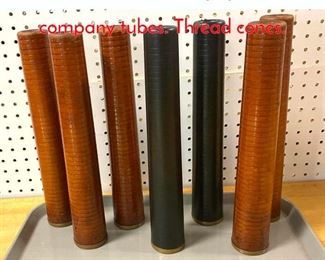 Lot 1382 7 American paper tube company tubes. Thread cones.
