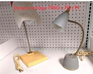 Lot 1427 Two midcentury vintage desk lamps vintage 1960s 70s H