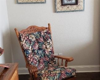 Oak rocker, wall art