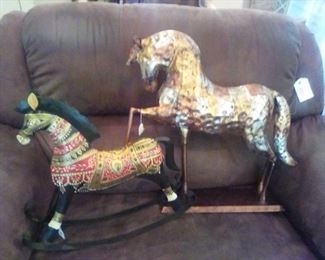 metal horses