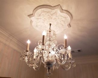 Two chandeliers