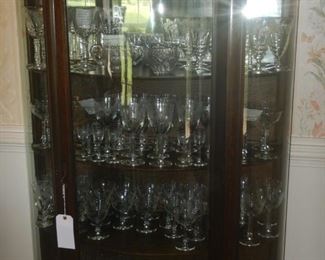 Round glass china cabinet
