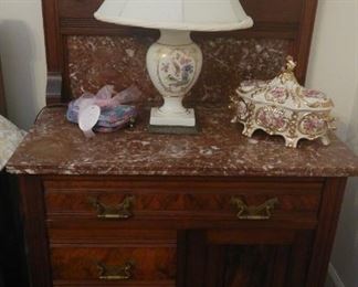 Small dresser with marble top Eastlake style