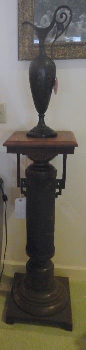 Bronze urn, smoking stand