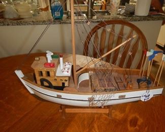 Fishing Boat model on stand