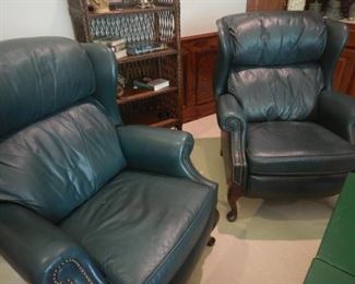 Drexel Heritage Motion Seating dark green recliners, extremely nice