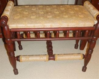 Cute mahogany vanity stool