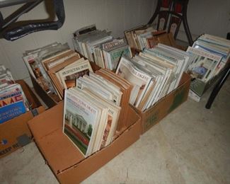 Large selection of old Architectural Digest magazines