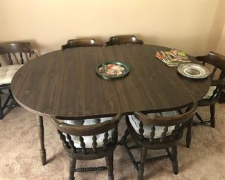 DINING TABLE 6 CAPTAIN CHAIRS