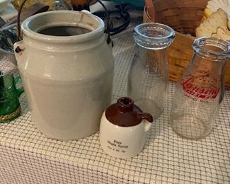 Stoneware & Milk Bottles