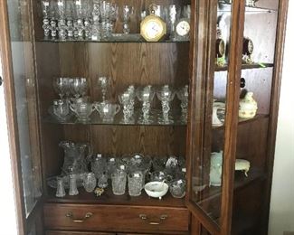 Cabinet filled with Crystal Stemware